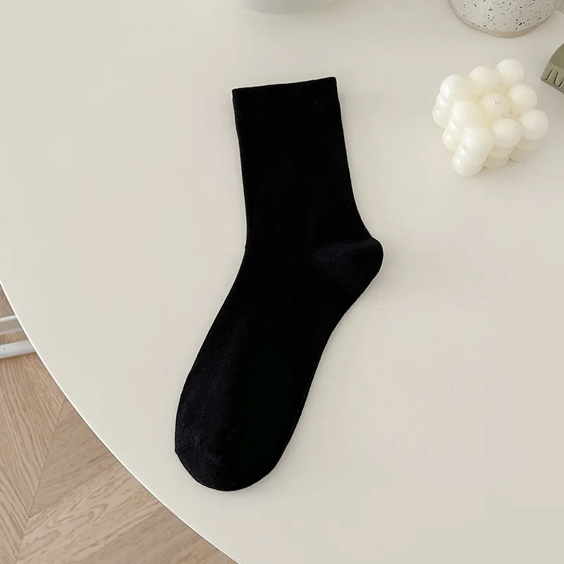 CHAOZHU 2023 Combed Cotton Soft Pregnant Women\'s Loose Necked Socks Short Spring Summer High Quality Daily Basic Socks