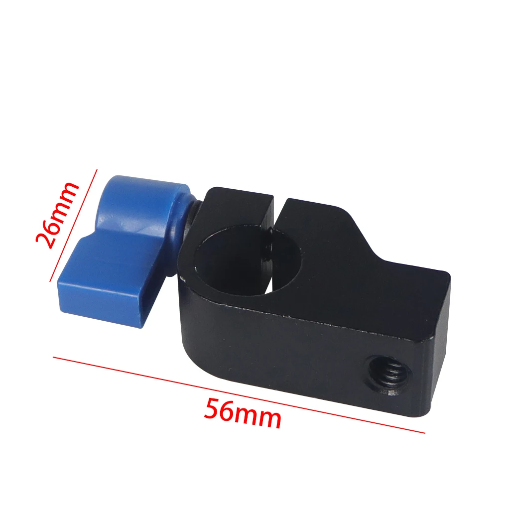 Einzel Rod Clamp 15mm Schiene Stecker Adapter Halterung mit 1/4 "-20 Gewinde Kalten Schuh Halterung für DSLR käfig Rig Mikrofon Licht Halter – Detail 3