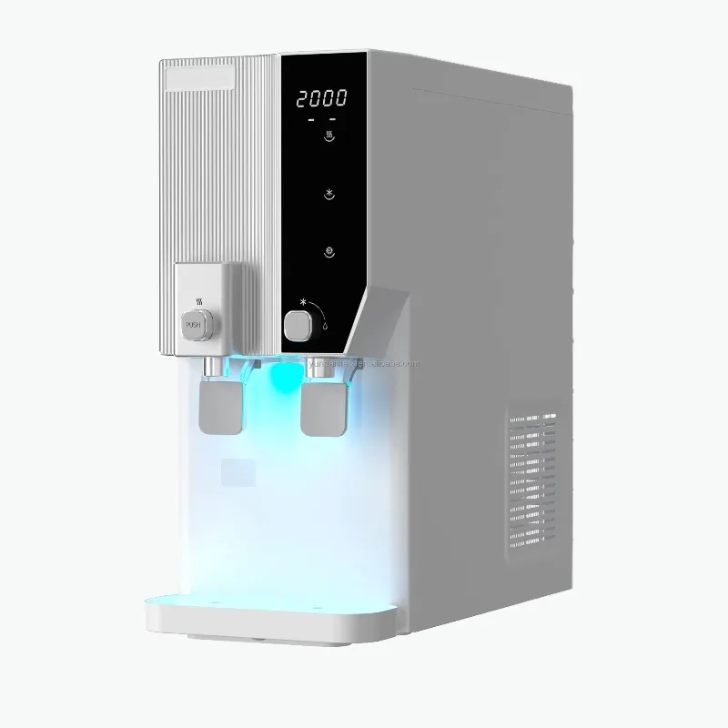 Dispensador purificador De Agua De Agua De escritorio con filtro De ósmosis inversa automático frío y caliente, dispensador De Agua para el hogar