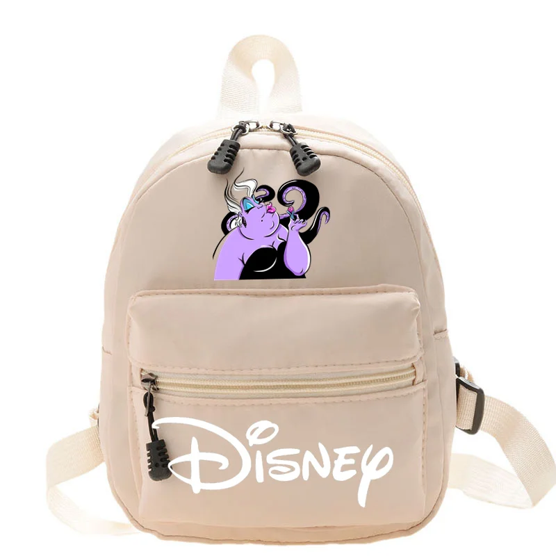 Disney Villain Women\'s Mini Backpack Fashion Solid Color Cartoon Small Simple Casual Traveling  Female\'s Schoolbag Backpacks