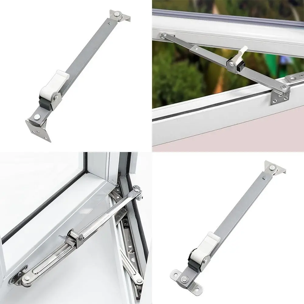 Stainless Steel Window Support Practical Telescopic Window Limiter Windproof Brace Stopper Angle Controller Window Accessories