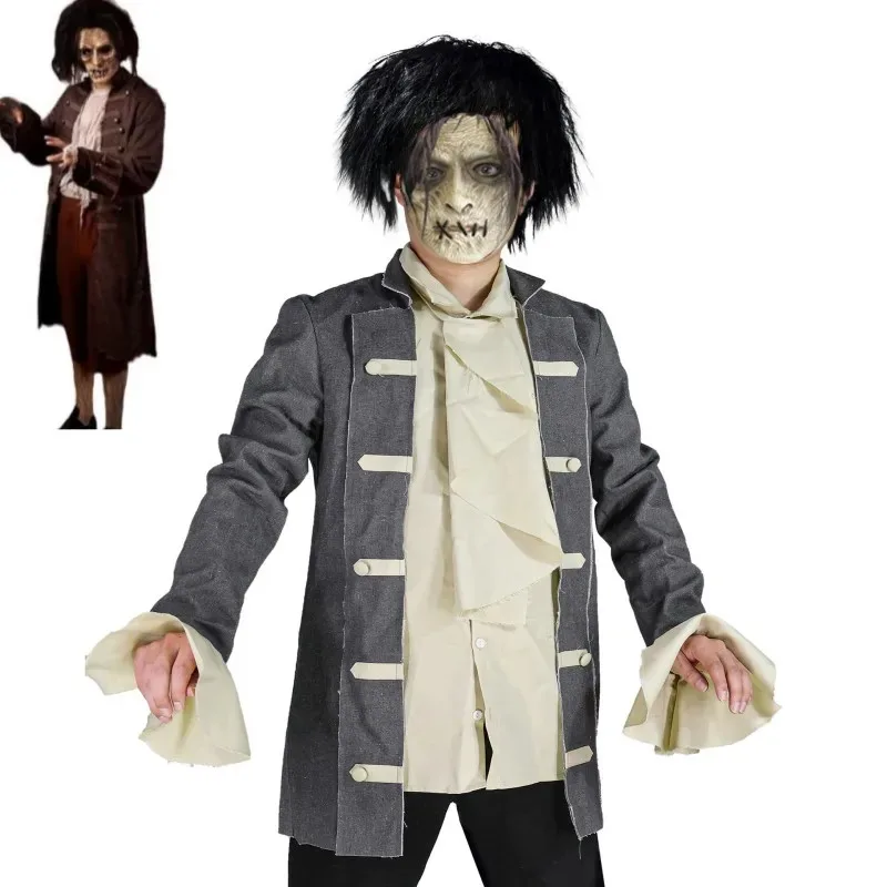 Película Hocus Pocus Billy Butcherson disfraz de Cosplay Anime adulto niño abrigo forro uniforme Halloween puesta en escena traje x; 8's,6
