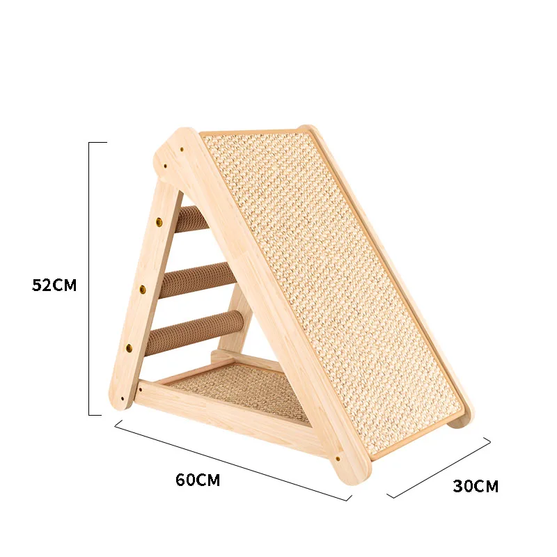 Triangular cat scratching board foldable wear-resistant non-chip anti-cat scratching sofa vertical sword