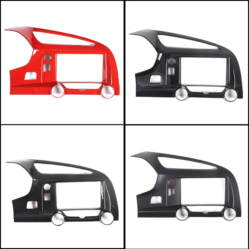 

ABS Carbon Fiber Car Dashboard Air Outlet Panel Frame Interior Accessories Fit for Chevrolet Corvette C7 2014-2019 LHD