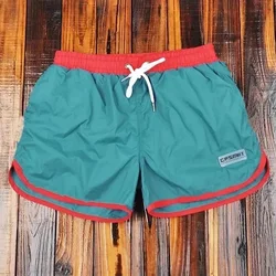 Mens Swimming Trunks Contrast Color Casual Shorts Quick Dry Beach Vacation All-Match Three-Quarter Shorts Men'S Clothing 2024