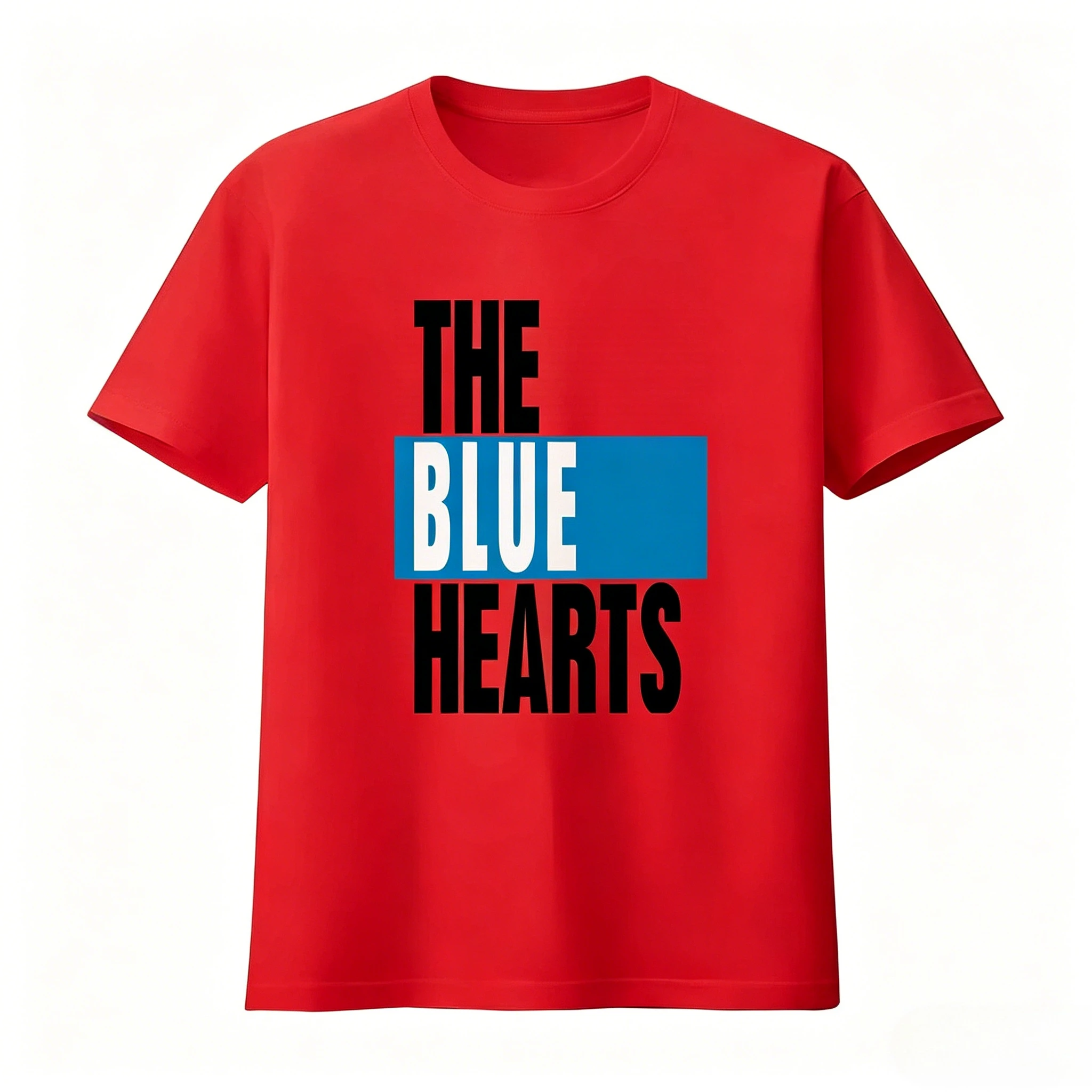 The Blue Hearts T Shirt 80's Japanese Punk Streetwear Fashion T