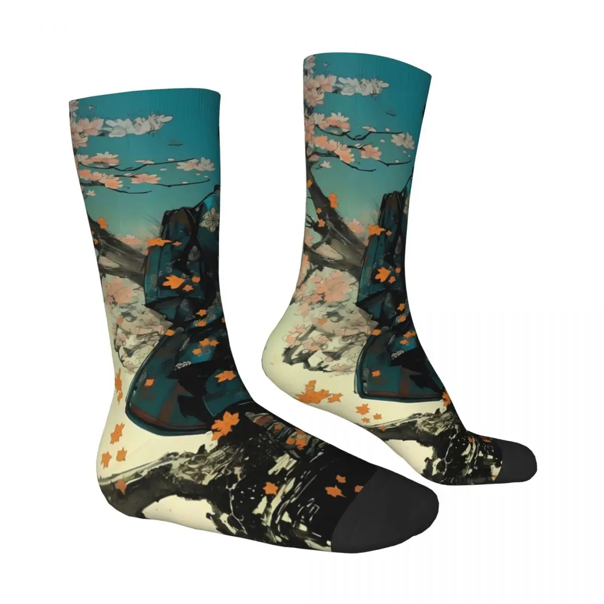 Warrior Animal Socks Printed Men's Stockings Polyester