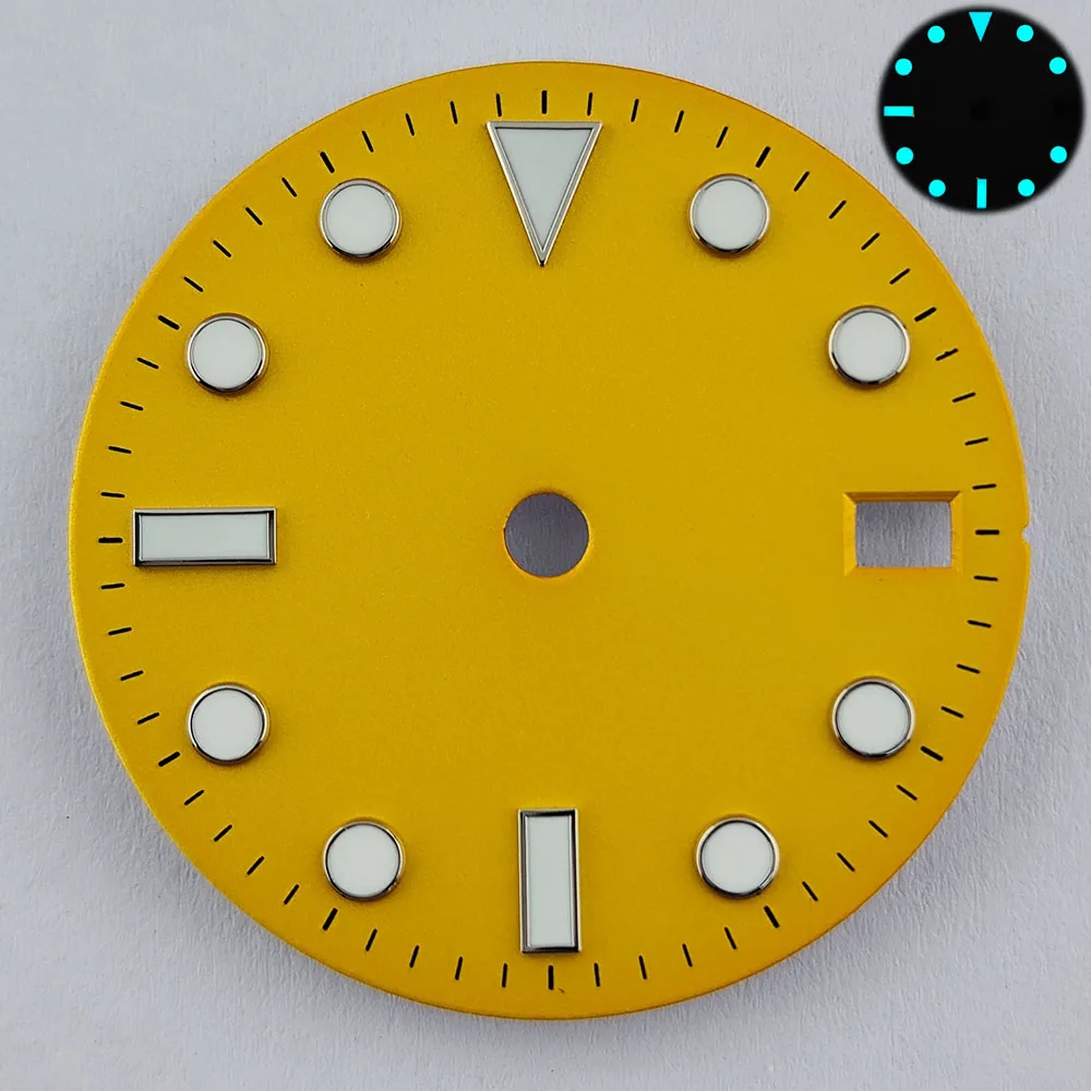 Циферблат NH35 Циферблат SUB подходит для механизма NH35 Зеленый люминесцентный циферблат-указатель