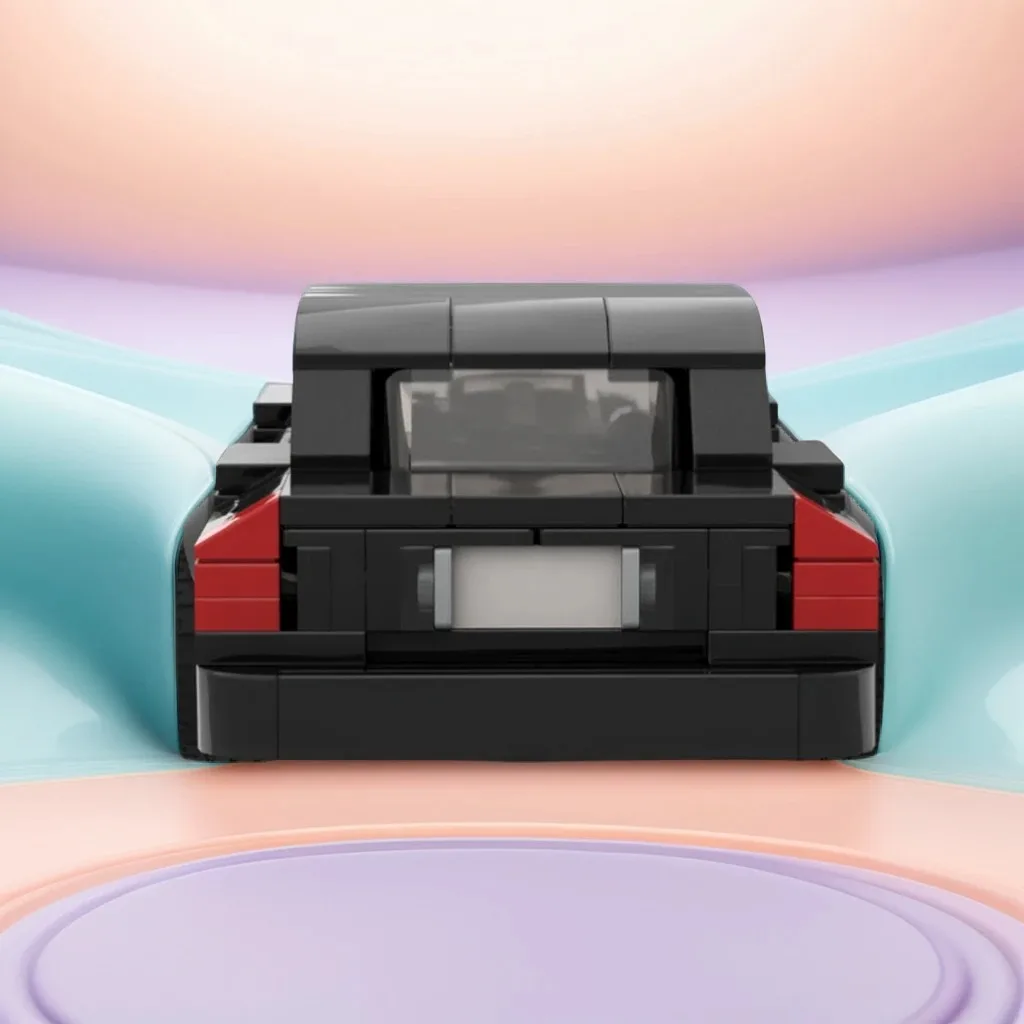 

282pcs Moc Forder Crown Victoria Model Kit - Authentic Fordes-Style Taxi Design, Unique Birthday Building Blocks Gift