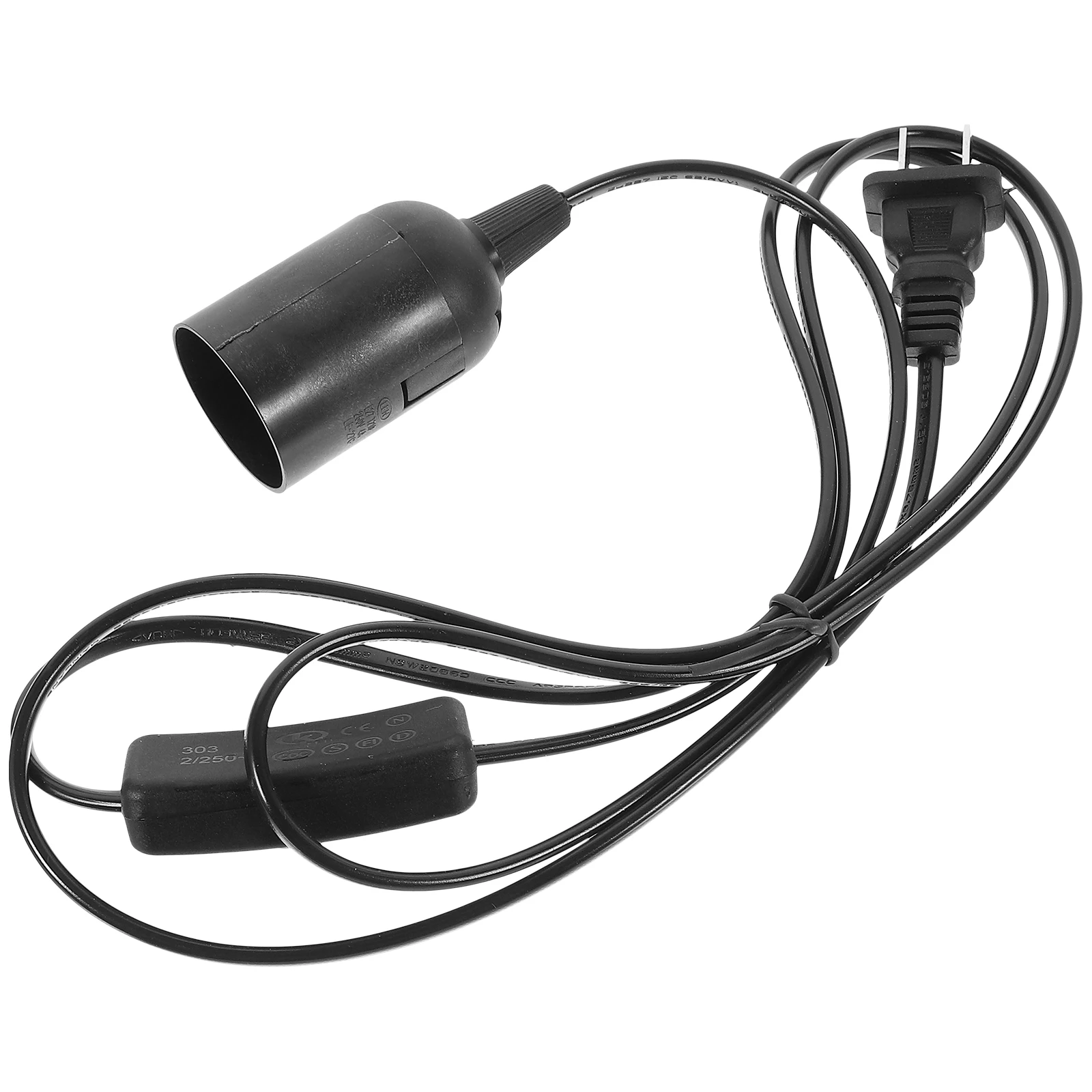 

1pcs Adjustable Plug In Light 1.8M Cord Hanging Lamp Socket Us Plug Lamp Accessory Pendant Light Cord Plastic Socket Easy