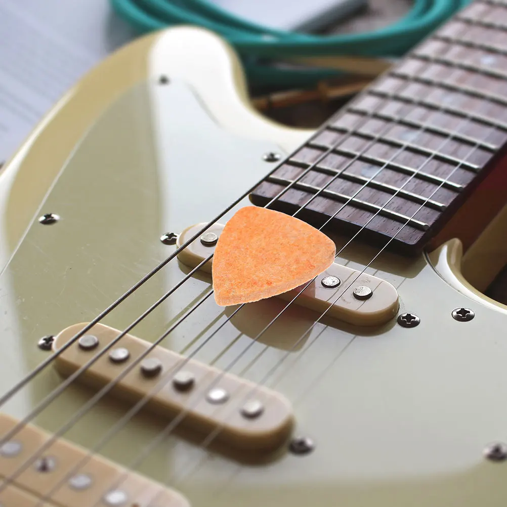 

9pcs Ukulele Picks Felt Guitar Plectrums Stringed Instrument Acoustic Supply Bulk Replacements Durable NoiseReduction