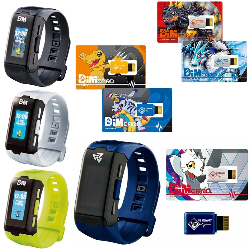 Digimon Adventure Bandai VITAL BRACELET V Ghost Game Vital Breath DigiVice V Dim Agumon Gabumon VorvomonCard Set Digital Monster