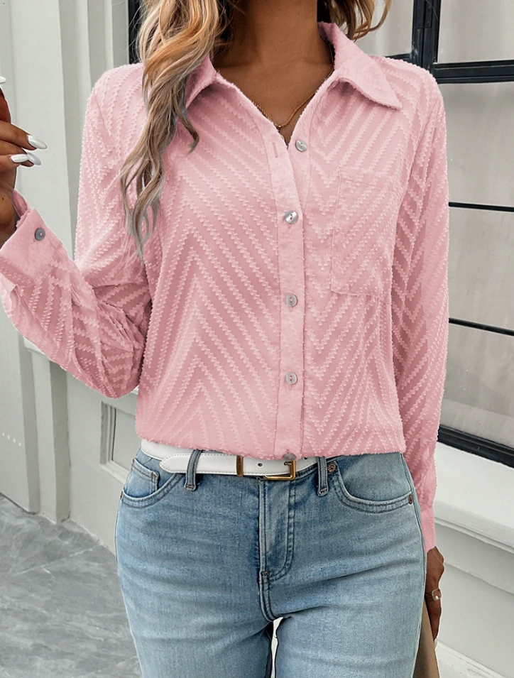 Рисунок 3 - Однотонная жаккардовая рубашка