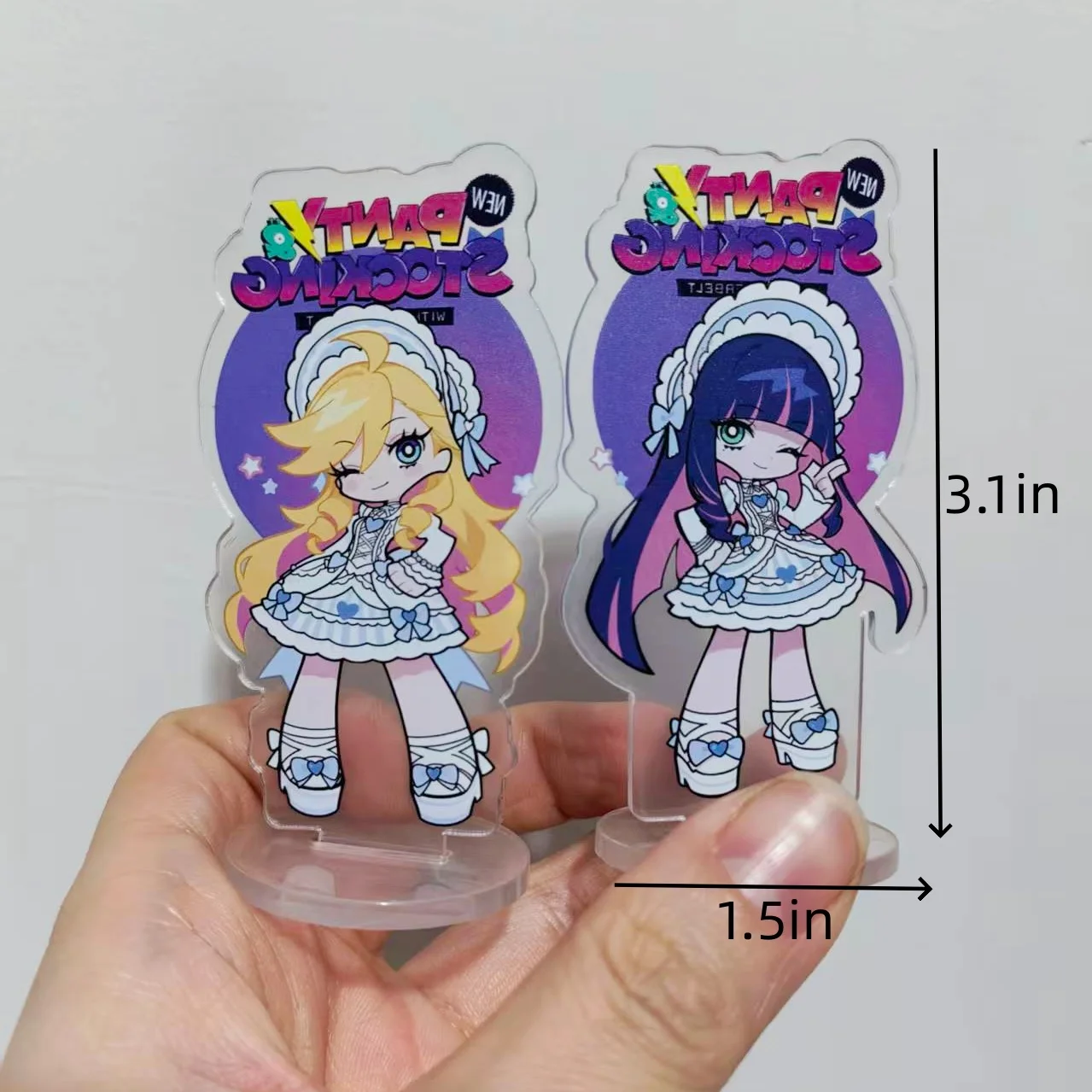 애니메이션 팬티 & 스타킹 with 가터벨트 아크릴 스탠드 데스크탑 장식 소품 팬 선물