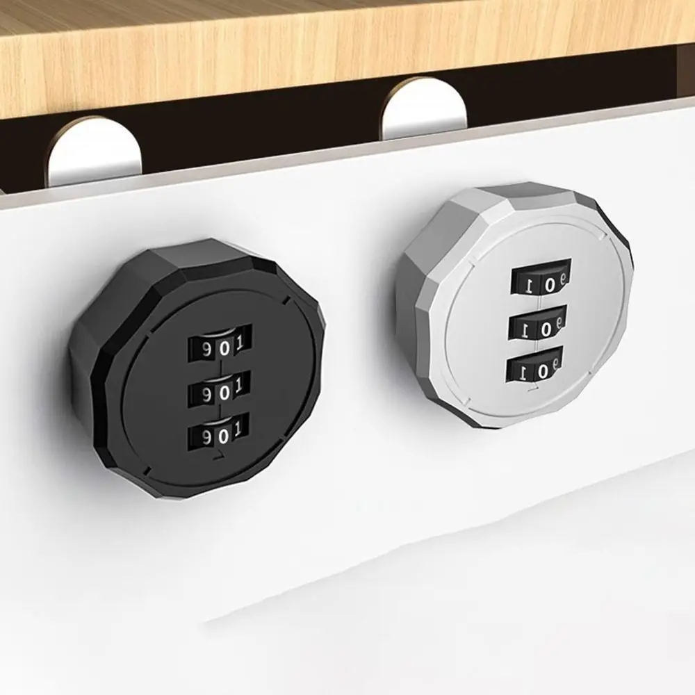 3 Digital Code Zinc Alloy Combination Lock Cupboard Drawer Cabinet Mailbox Password Locker Anti-theft Lock Thread 16/30/20/25mm