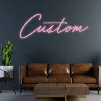 Letrero de neón LED personalizado, letrero con nombre alimentado por USB, decoración de pared personalizada para bodas, cumpleaños, fiestas, regalos de Navidad y Halloween