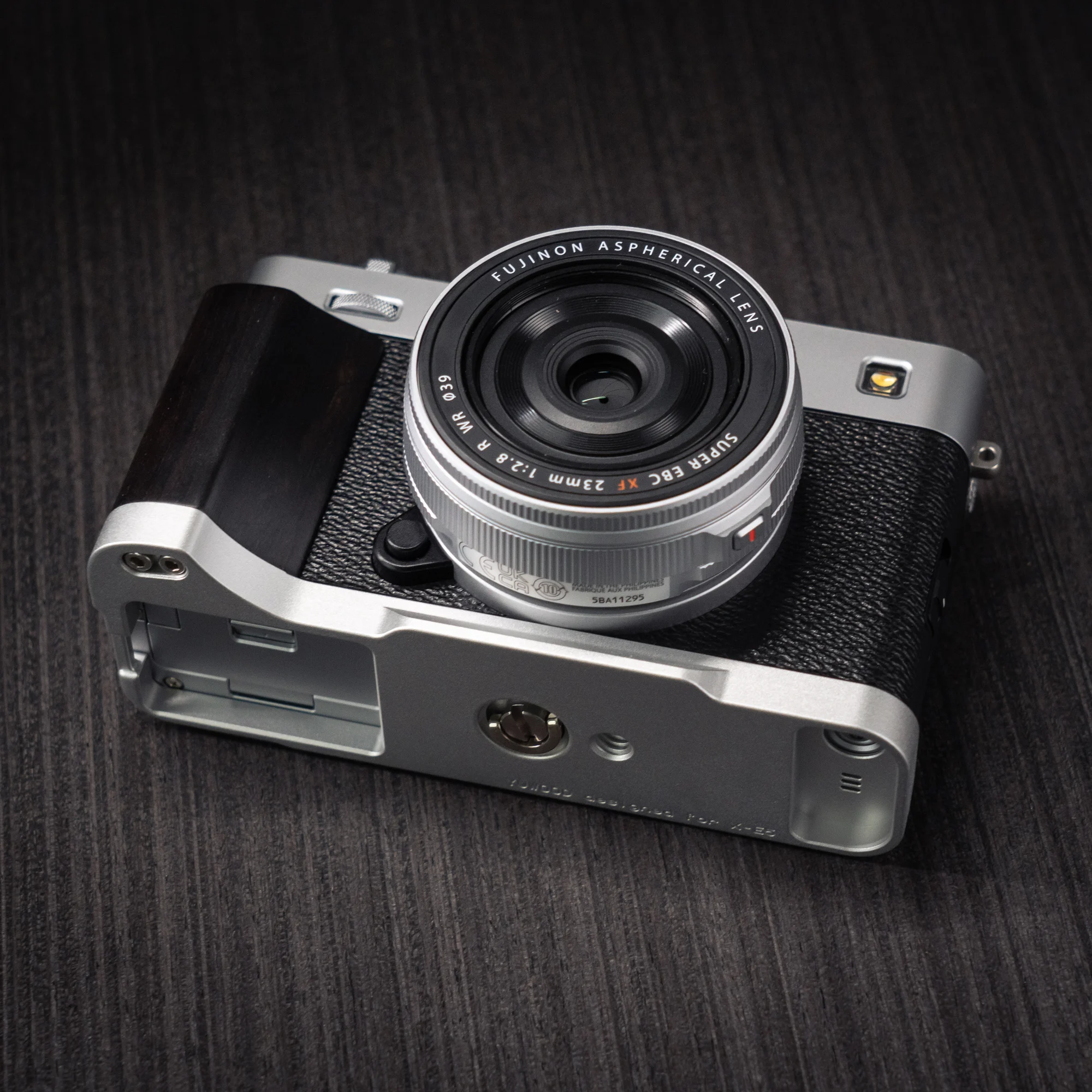 Handgefertigter Kamera-Handgriff aus Holz, L-Platte, Schnellverschluss-Halter für Fujifilm XE5 Fuji X-E5 – Detail 12