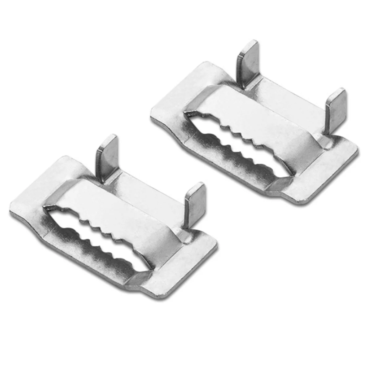 AAA87 304 Stainless Steel Cable Tie Buckle 19mm No ML Type Flower Buckle Winding Cable Tie Packing Tooth Buckle Joint