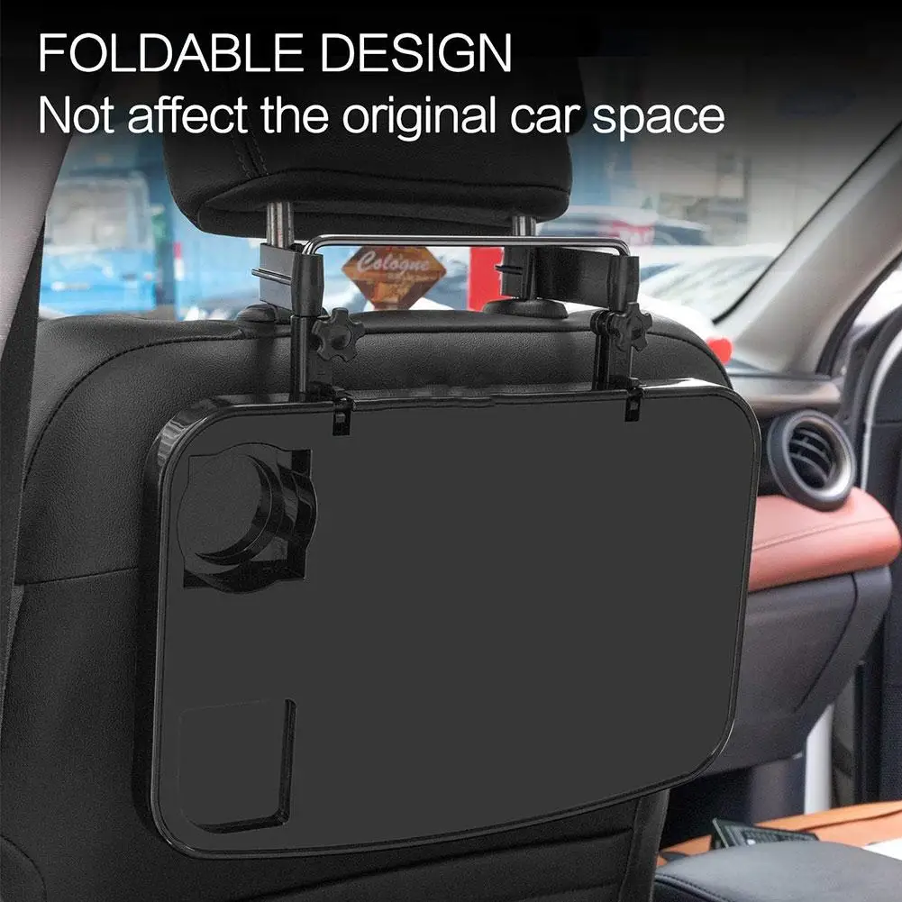 Car Foldable Table Universal Auto Desk Coffee Holder Seat Laptop Goods Auto Folding Car Table Tray Holder Wheel Steering Ph Z9G6