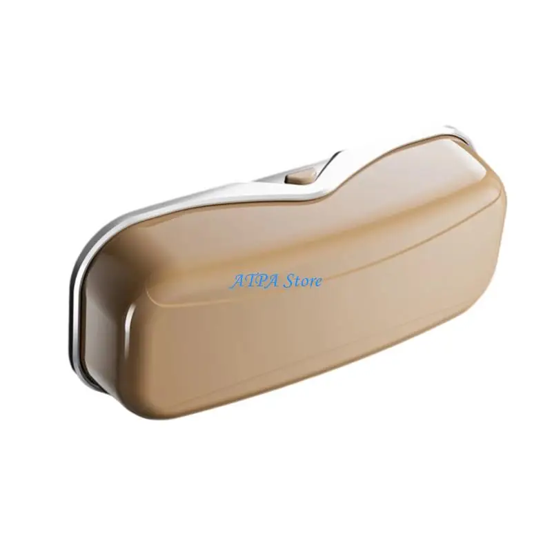 

U13C Automotive Sun Visors Storage Box Not Slip Case ABS Construction for Sunglasses