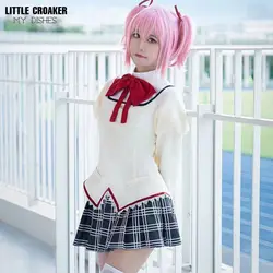 Fantasia Halloween Magical Girl Costume Akemi Homura Tomoe Mami Sakura Kyouko Miki Sayaka School Uniform Anime Cosplay Outfit