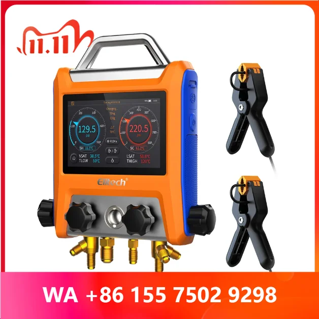 EMG-40 ligent HAC Digital Manifold Gauge 4-Way ale With Micron Gauge Transmitter