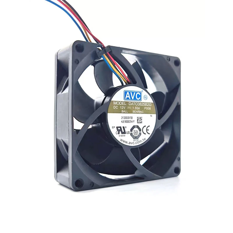 Original for AVC DATC0825B2G 8cm 8025 12V 1.60A 4-line PWM chassis large air volume pressurized cooling fan