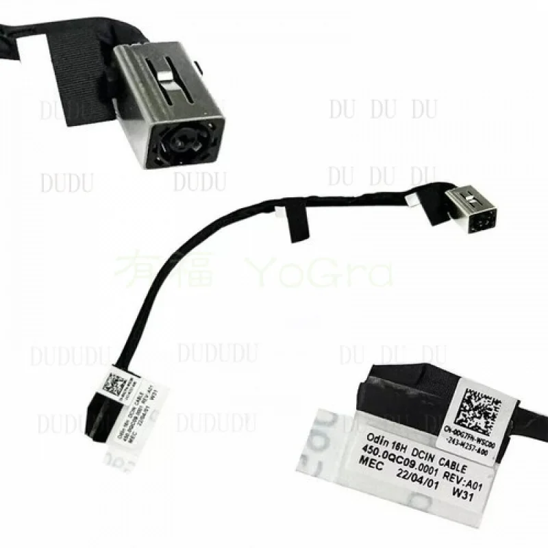 

Кабель питания DC Power Jack для зарядки, совместимый с Dell Inspiron 16 7620, Vostro 7620, ODIN 16H
