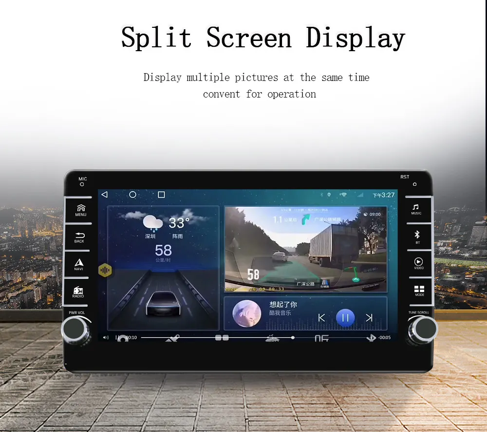 Universal 9/10''1din Car MP3 Player Carplay 8-core 128gb Car DVD Player With BT GPS WIFI Video Multimedia System