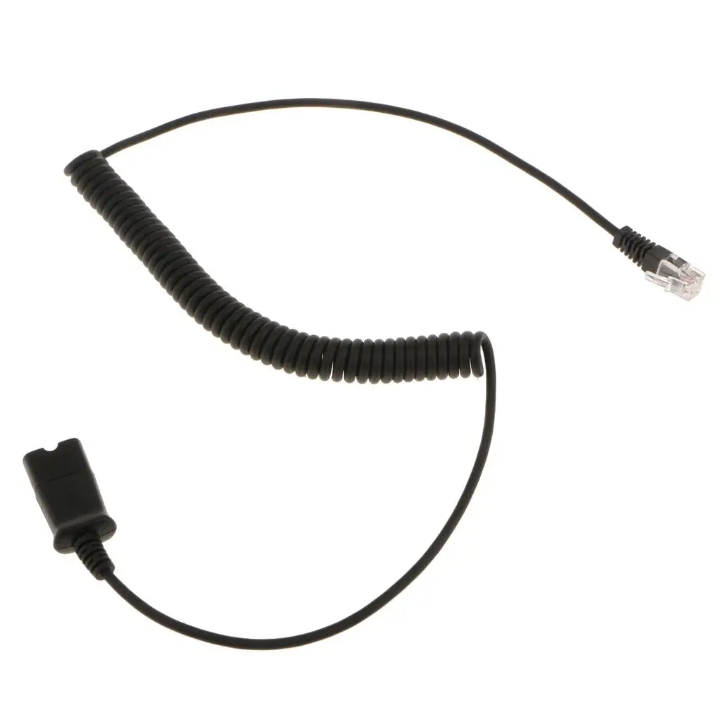 

Quick Disconnect Adapter Cable for Telephone Headsets Cable between Wrapped