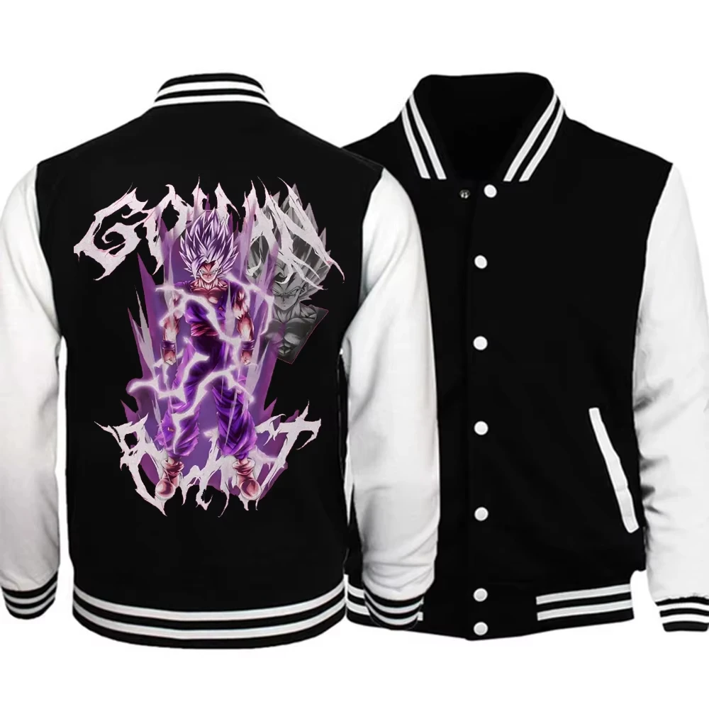 

2025 New Fashion Dragon Ball Baseball Clothing High Quality Baseball Jacket Men's Casual Trendy Autumn and Winter Clothing Pop