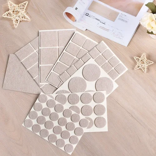 Almohadillas de fieltro autoadhesivas para patas de silla, protectores de suelo para muebles, cubiertas de patas de mesa, almohadillas antideslizantes silenciosas, accesorios para muebles, 1 Juego