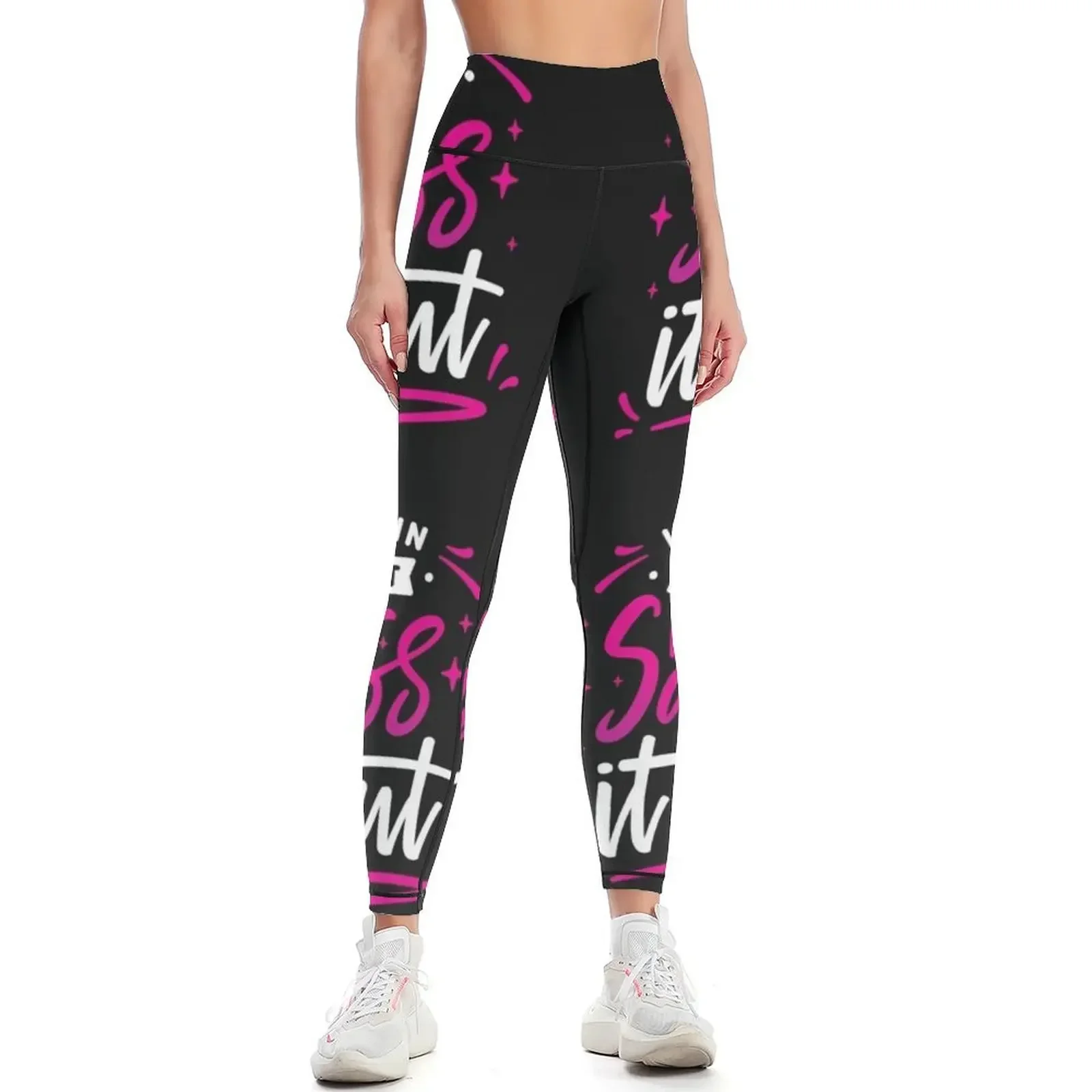 

When in doubt Sass it out! Black Leggings sports shirts gym trousers Fitness woman Womens Leggings