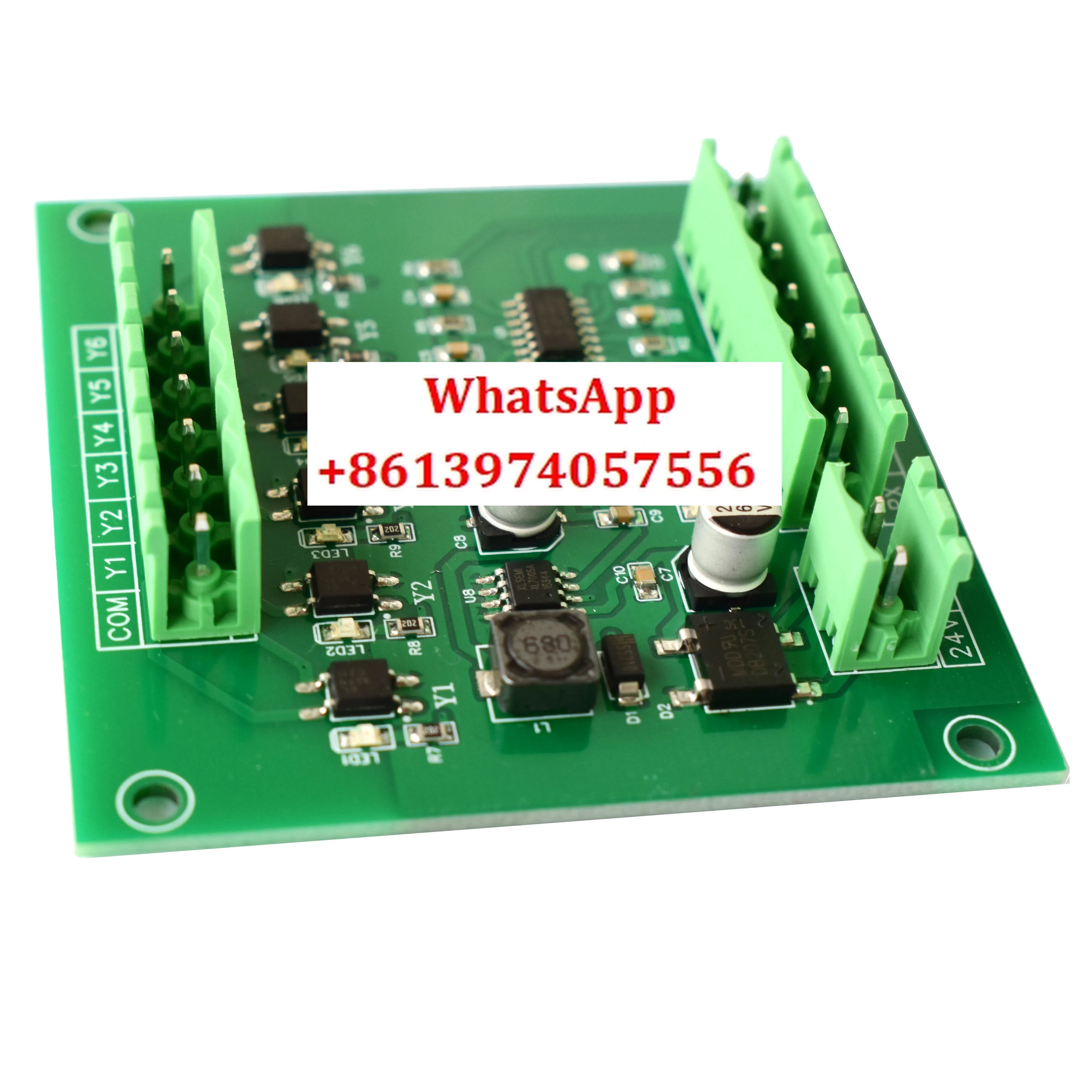 

6-way electrode type water level signal detection circuit optocoupler isolation 24V voltage PLC matching water tank