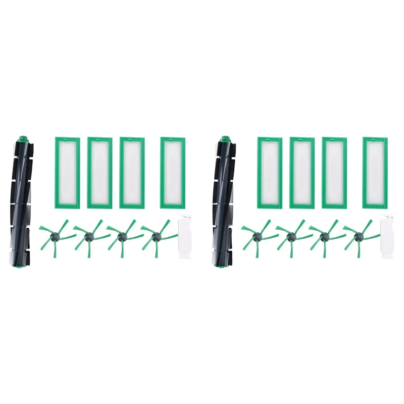 

X17A 2025 NEW-2X Replacement Roller Brush Side Brushes HEPA Filter For Vorwerk Kobold VR200 VR300 Robot Vacuum Cleaner Accessori