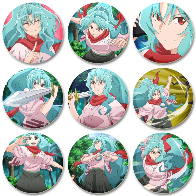 

32/44/58MM Anime Tsukimichi Moonlit Fantasy Brooch Badge Snap-in Button Pins Brooches for Clothes Jewelry Accessories Gifts