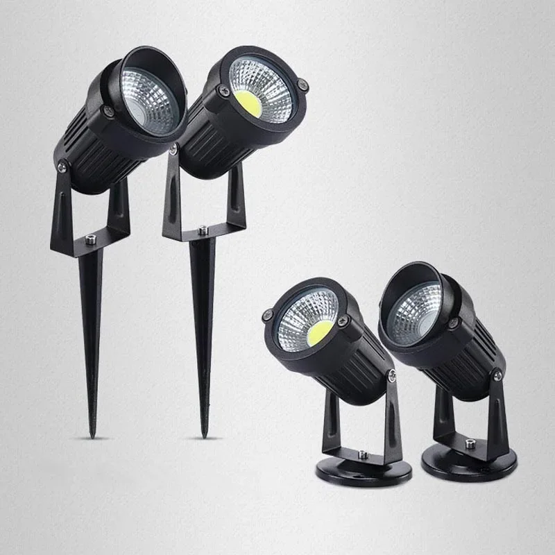 220V110V24V Landscape Spike Spotlights Aluminum Lamp Body 1 Meter Wire Outdoor IP65 LED Garden Lights Waterprof Lawn Lamp
