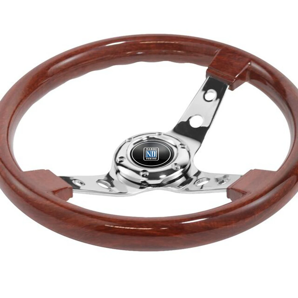 Classic 14Inch ABS Wood Nardi Steering Wheel Car Rally Racing JDM Nardi Steering Wheel Volantes For VW HONDA TOYOTA BMW Nissan