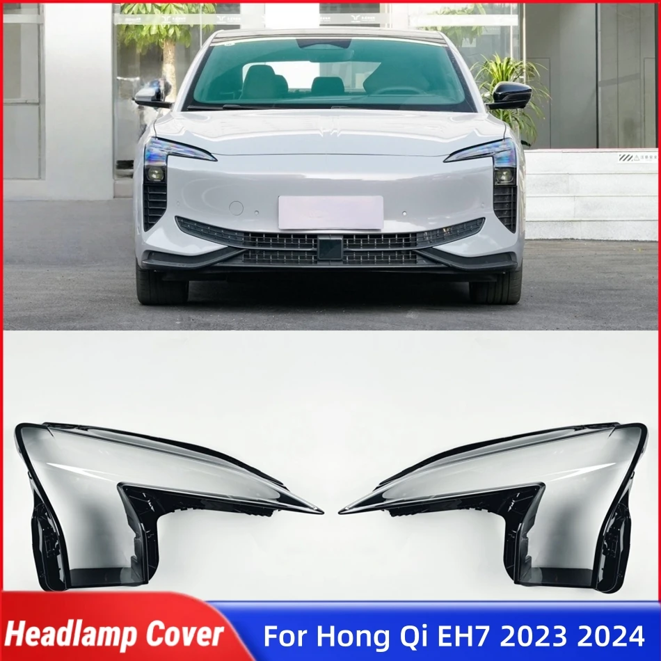 

For Hong Qi EH7 2023 2024 Car Interior Replacement Parts Front Headlamp Cover Glass Headlights