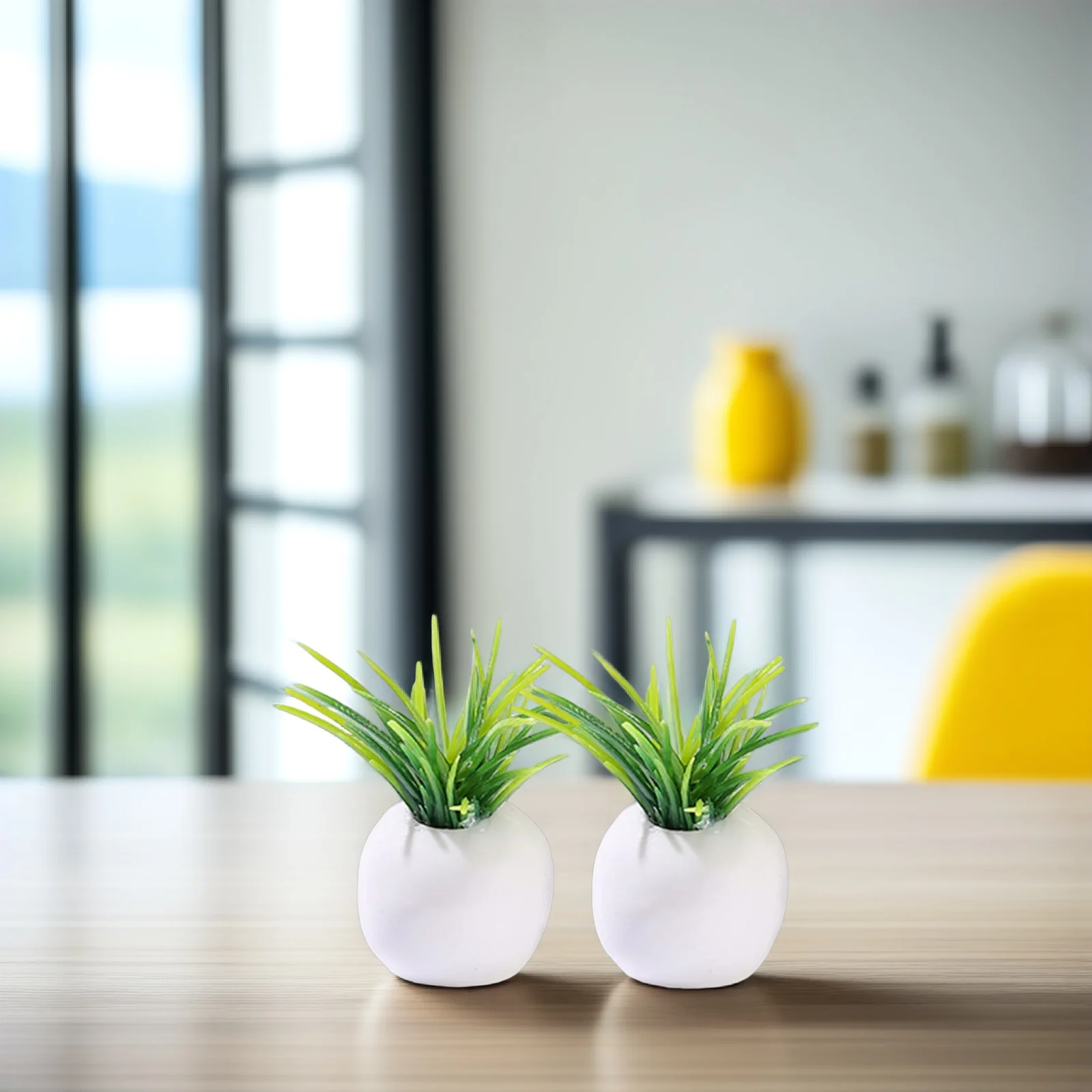 

8 шт. миниатюрный бонсай в горшке декор реалистичный крошечный дом садовый пейзаж украшения гладкая поверхность компактный размер