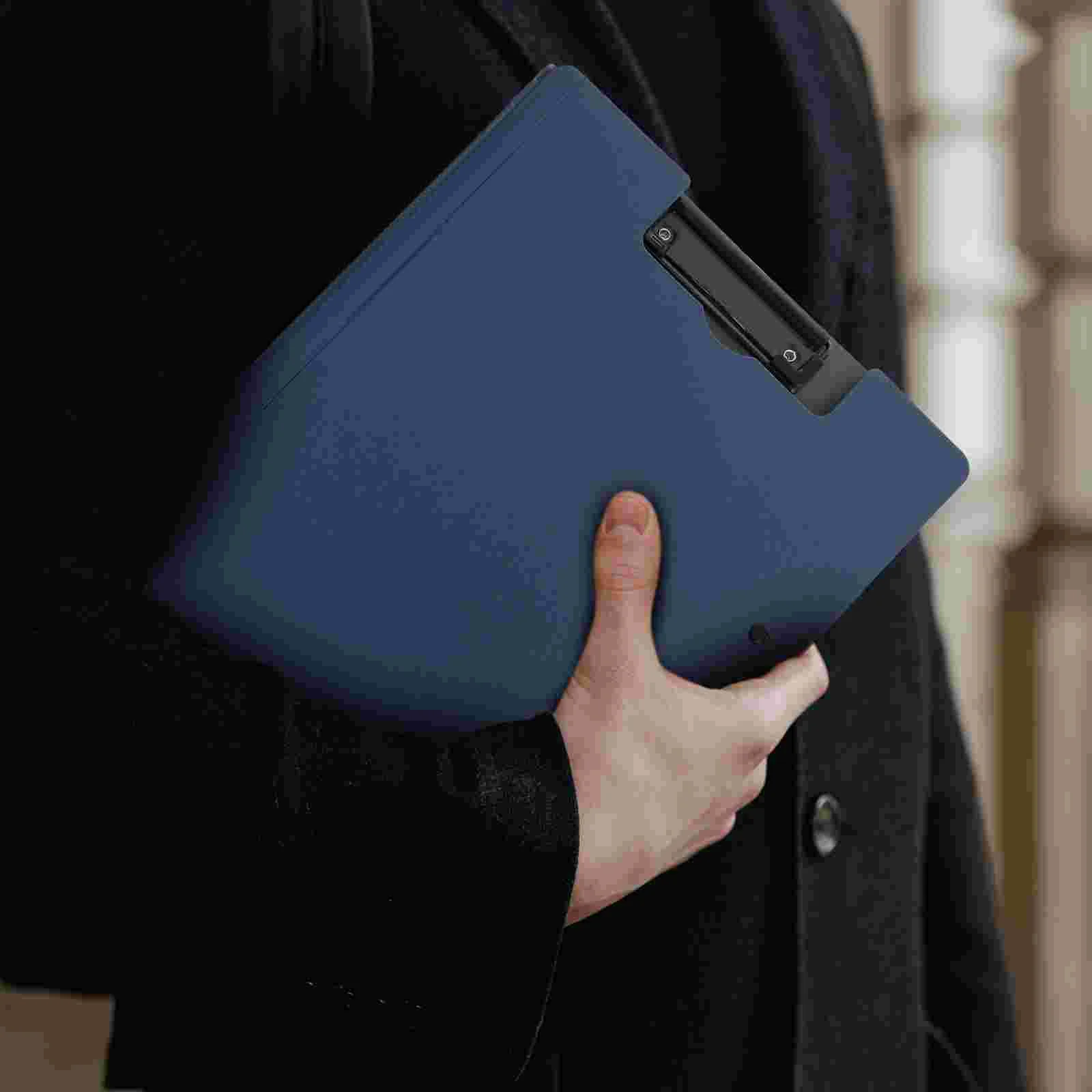 Wordpad Folder Clip Board Writing Clipboard Office Stationery File Rack Portable Iron Document Organizer