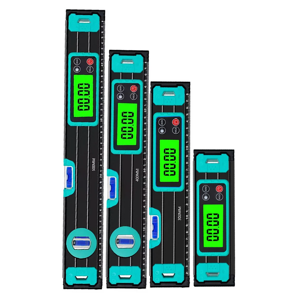 200-500mm Digital Protractor Angle Finder Inclinometer Magnets Level Angle Meter Electronic Level Ruler With LED Display