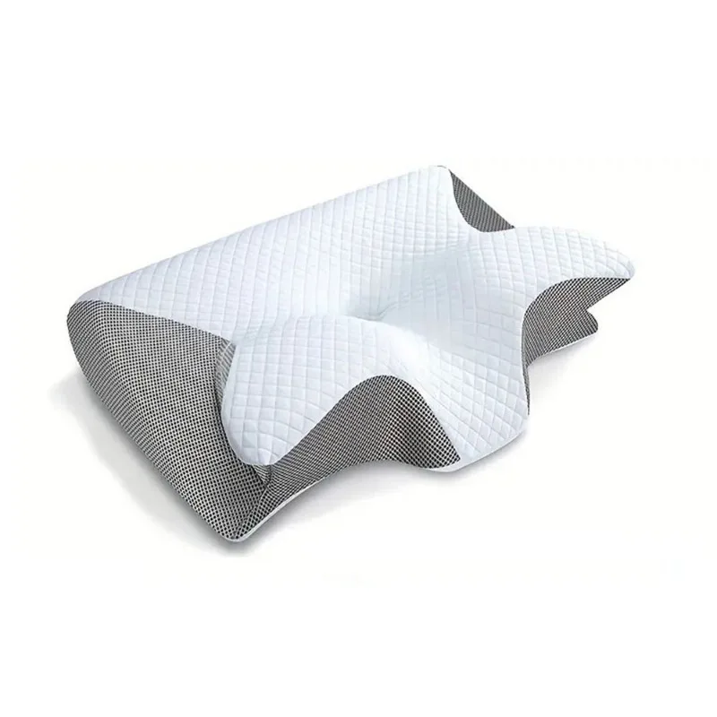 Meicarelife Ergonomic Memory Foam Orthopedic Bed Pillow Neck Support Pillow.