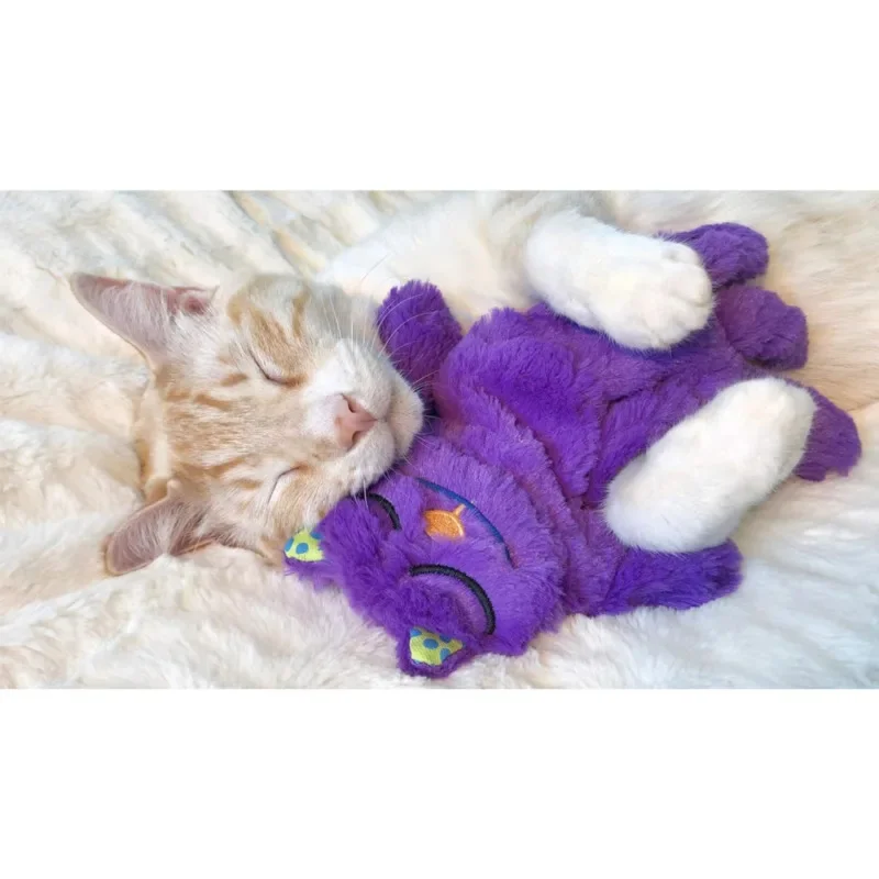 Dogs Cat Accompany Toys Interactive Relieve Boredom Pet Plush Supplies Purple Plush Pet Companion Doll