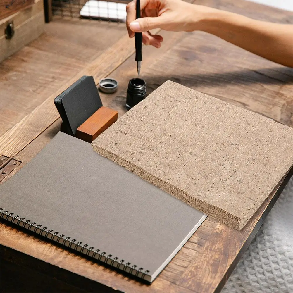 20 Pcs Paper Durable Bark Sheets for Decoupage Calligraphy DIY Painting Crafts Vintage Handmade Rice Paper