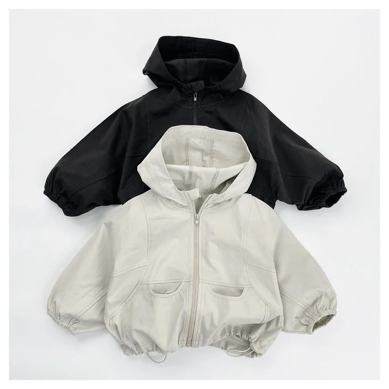 

Легкая мужская ветровка с капюшоном Jaet, повседневная осенняя новая корейская детская верхняя одежда для девочек и мальчиков