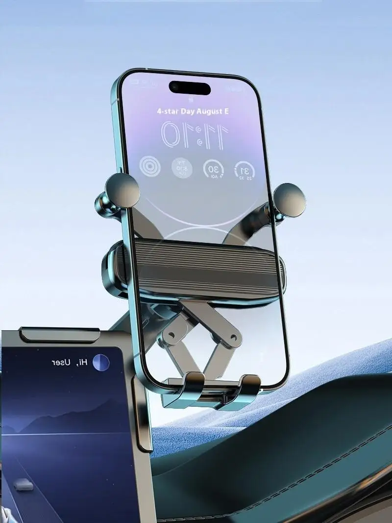 Gravity Car Phone Holder for Tesla & New Energy Floating Screens - Universal Car Display Bracket