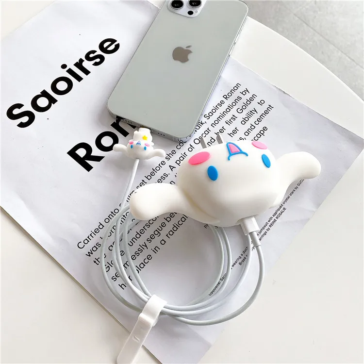 Cartoon Sanrio HelloKitty Kuromi Kirby18/20W Apple Fast Charger Protective Case Kawaii Anime Characters Cartoon Surrounding Gift