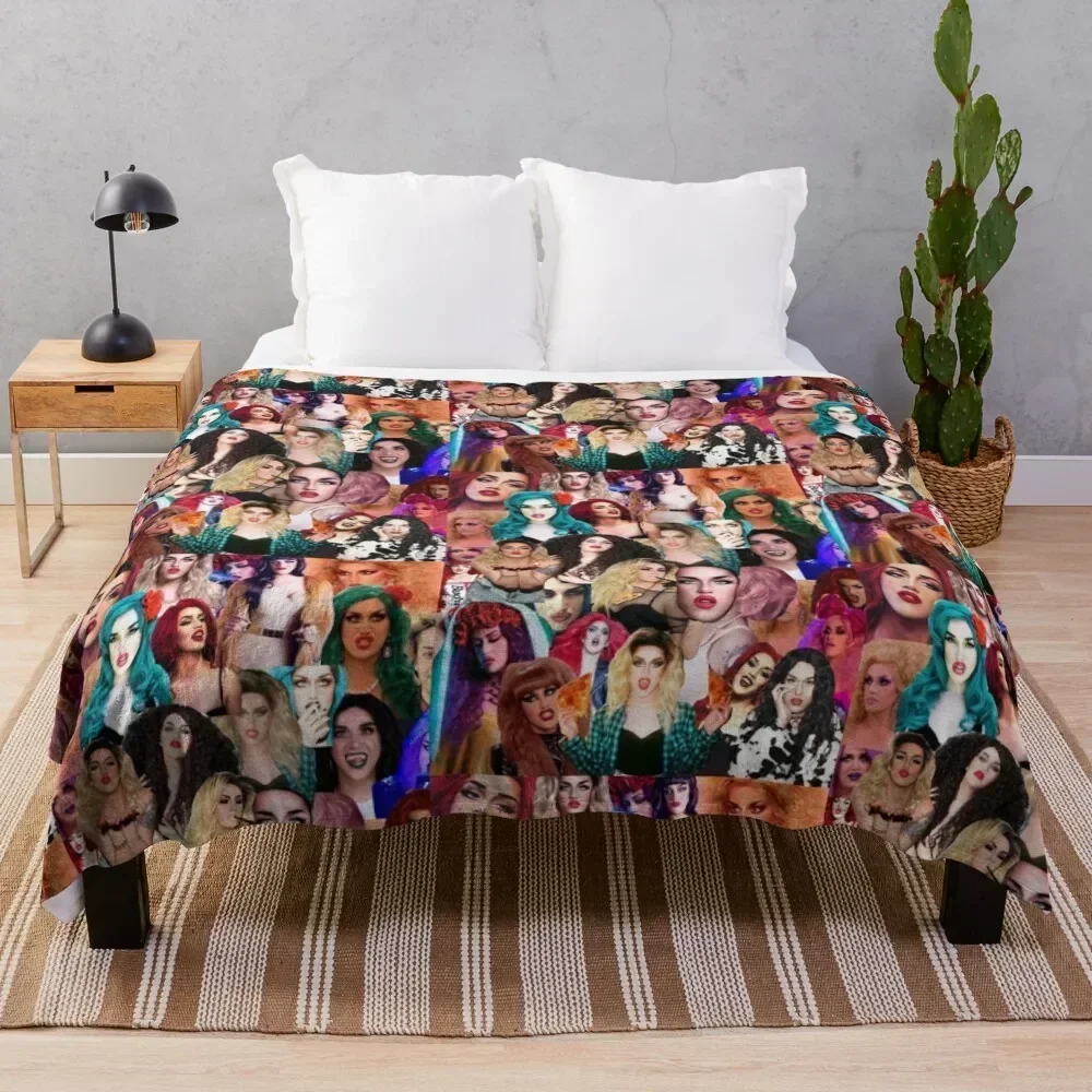 Adore Delano Collage Throw Blanket Giant Sofa Sofa Quilt cosplay anime Soft Beds Blankets