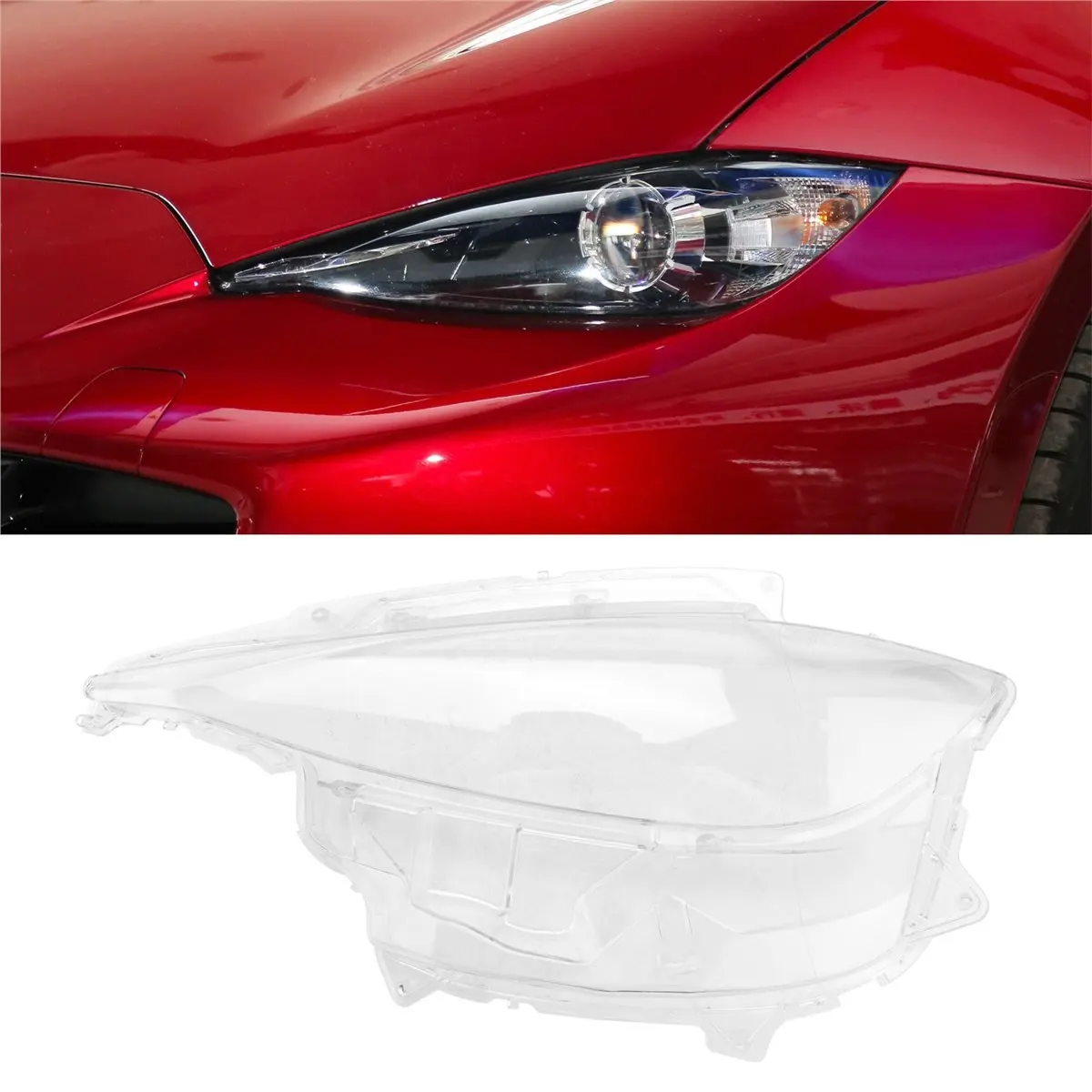 #72I (Transparent)For Mazda Car Headlamp Lens Cover Headlight Shell Left,Automotive Parts & Accessories